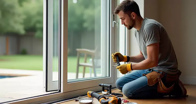 Squeaky Sliding Patio Doors in Northdale, FL