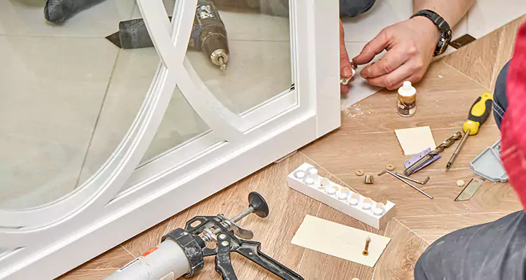 Interior Patio Door Casing Repair in Northdale, FL